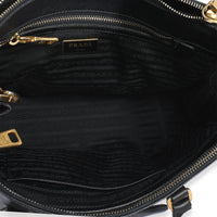 Black Saffiano Small Galleria Double Zip Tote