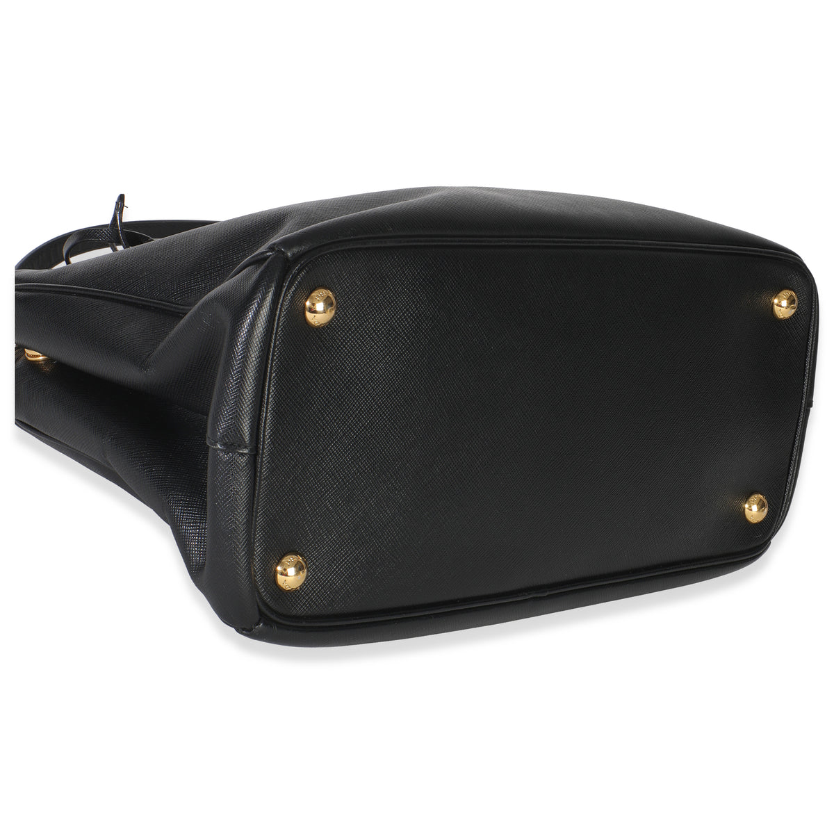 Black Saffiano Small Galleria Double Zip Tote