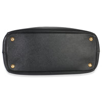 Black Saffiano Small Galleria Double Zip Tote