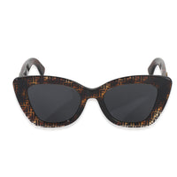Fendi Brown Tortoise F Is  FF Cat Eye Sunglasses fv