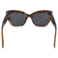 Fendi Brown Tortoise F Is  FF Cat Eye Sunglasses pv