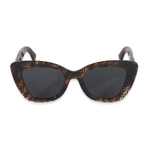 Brown Tortoise F Is Fendi FF Cat Eye Sunglasses