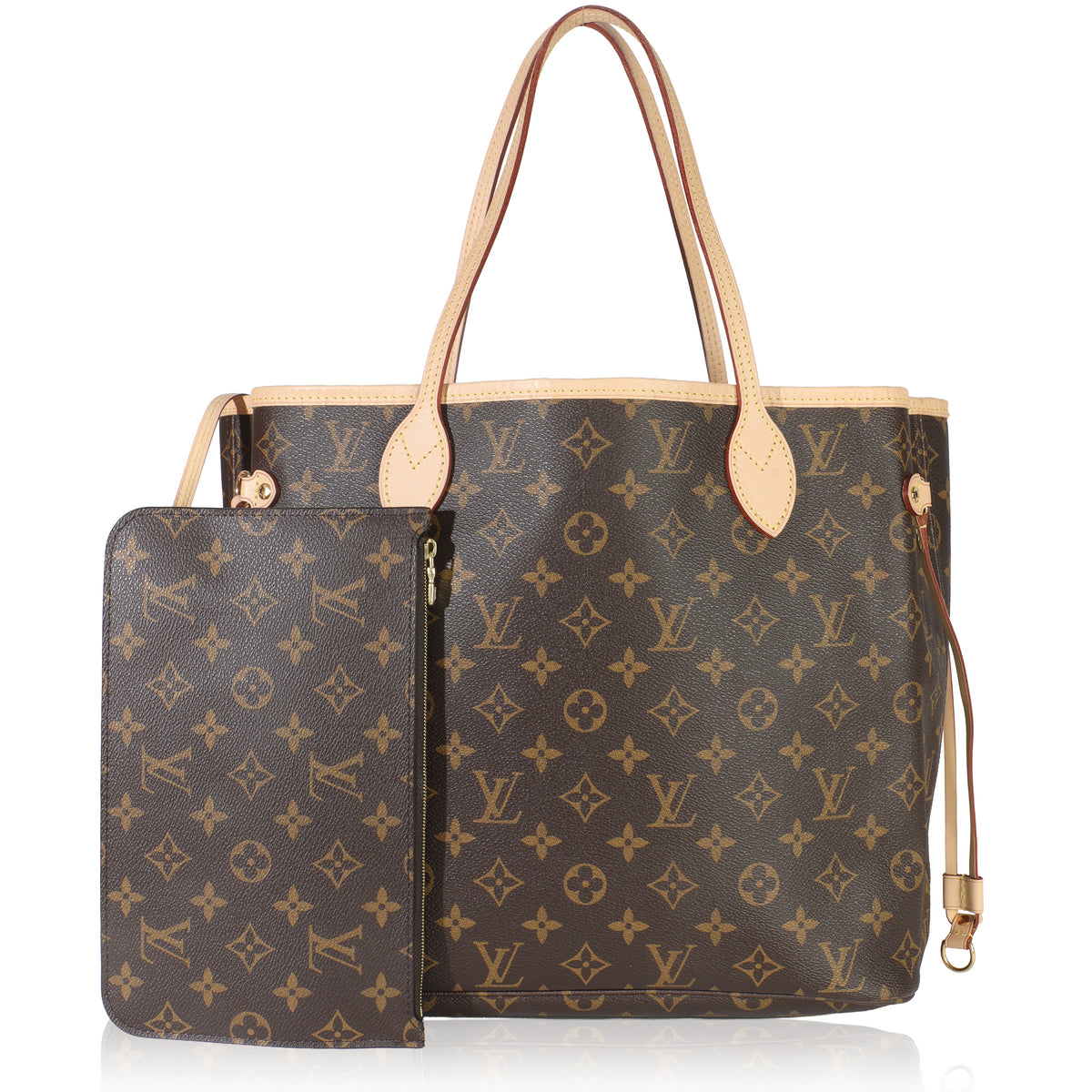 Louis Vuitton Monogram Canvas Neverfull MM Handbag fv