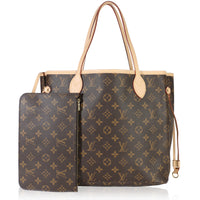 Louis Vuitton Monogram Canvas Neverfull MM Handbag fv
