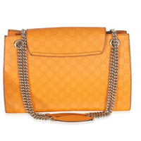 Orange Guccissima Leather Large Emily Chain Shoulder Bag