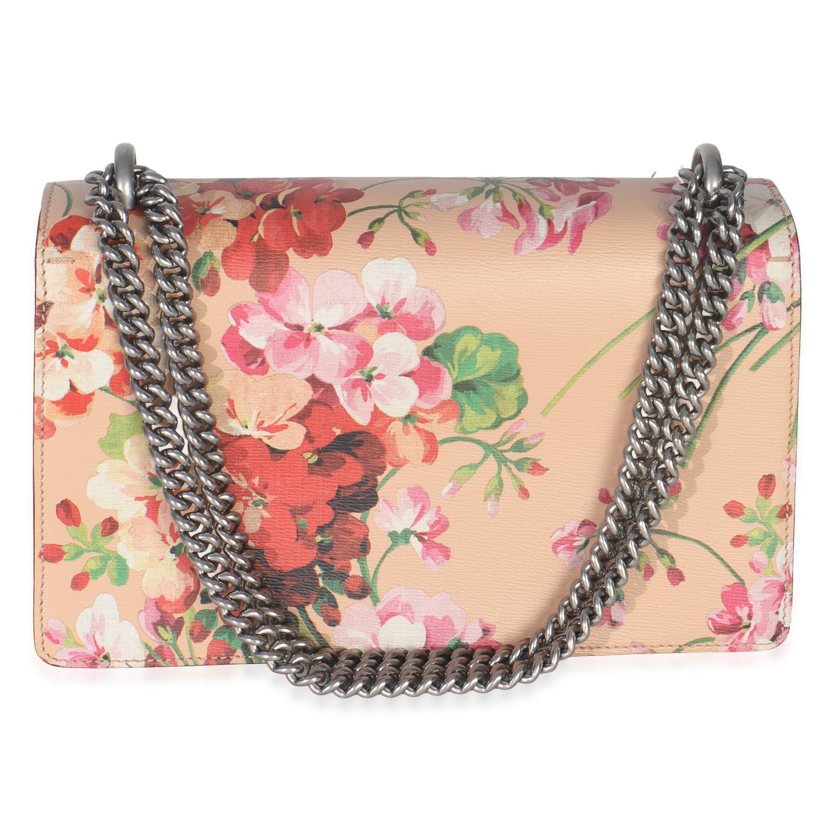 Gucci Light Pink Calfskin Blooms Small Dionysus Shoulder Bag Handbag bv