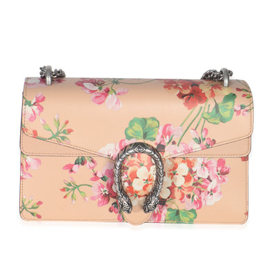 Light Pink Calfskin Blooms Small Dionysus Shoulder Bag