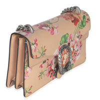 Light Pink Calfskin Blooms Small Dionysus Shoulder Bag