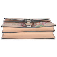 Light Pink Calfskin Blooms Small Dionysus Shoulder Bag