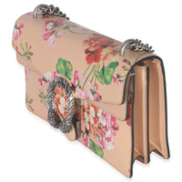 Light Pink Calfskin Blooms Small Dionysus Shoulder Bag