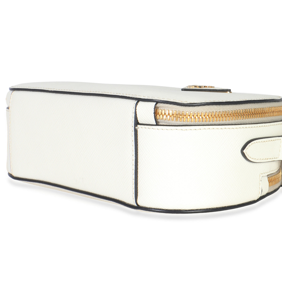 White Saffiano Small Odette Top Handle Bag