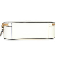 White Saffiano Small Odette Top Handle Bag