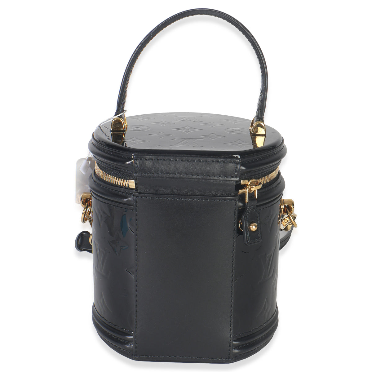 Louis Vuitton Black Monogram Vernis Cannes Handbag bv