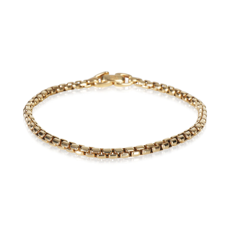 Yellow Gold  Box Chain Bracelet