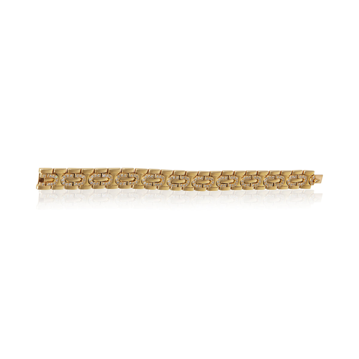 Yellow Gold Diamond Vintage 1996 Panthere Bracelet