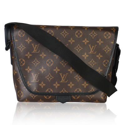 Monogram Macassar Canvas Magnetic Messenger