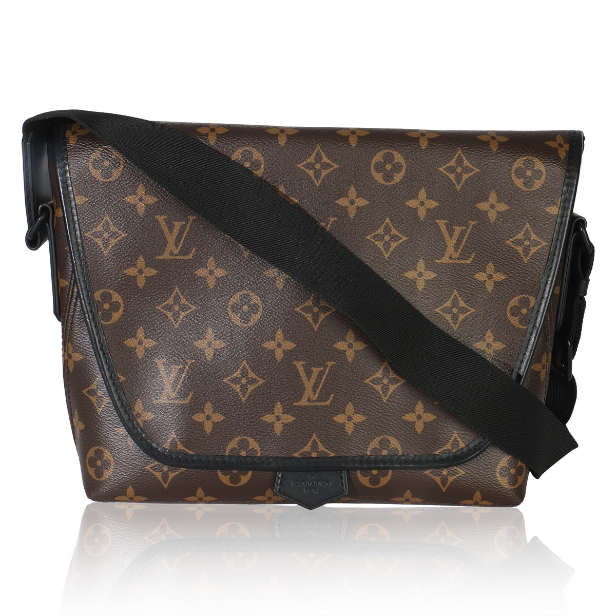 Monogram Macassar Canvas Magnetic Messenger