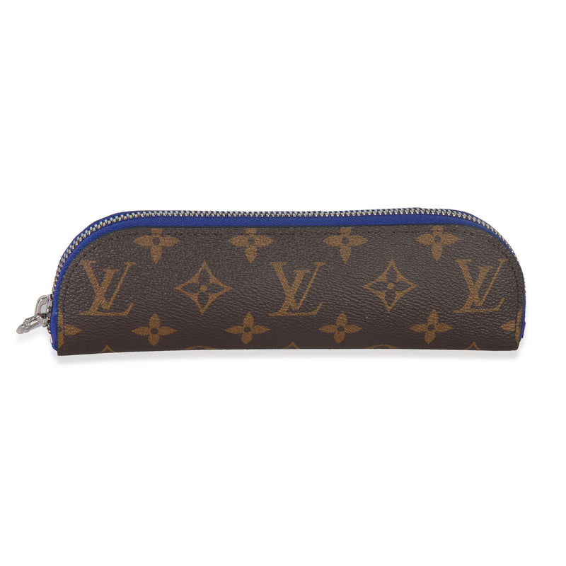 Indigo Blue Monogram Canvas Charlotte Pencil Pouch