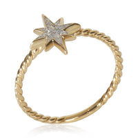 Yellow Gold Diamond Cable Collectible North Star Ring