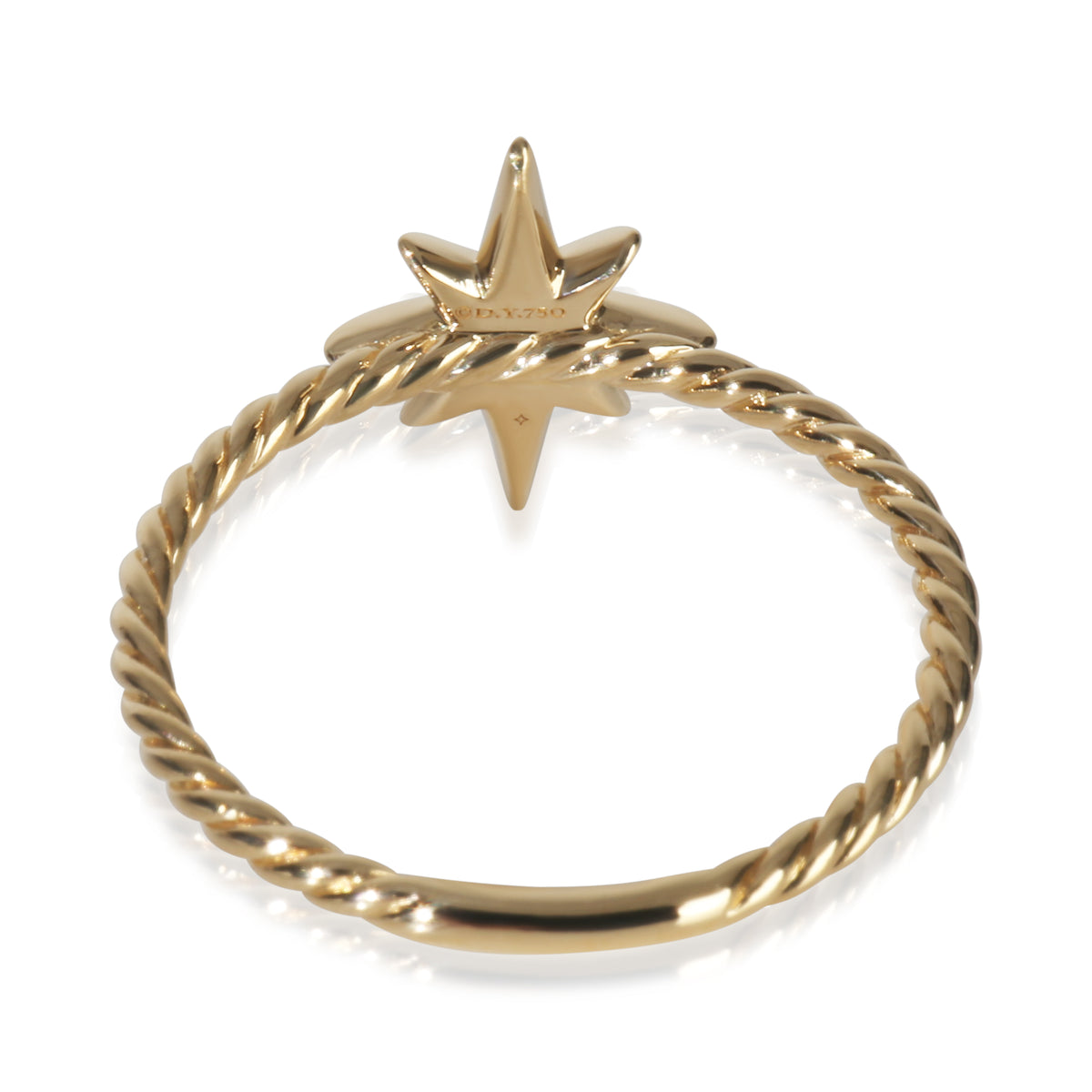 Yellow Gold Diamond Cable Collectible North Star Ring