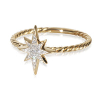 Yellow Gold Diamond Cable Collectible North Star Ring