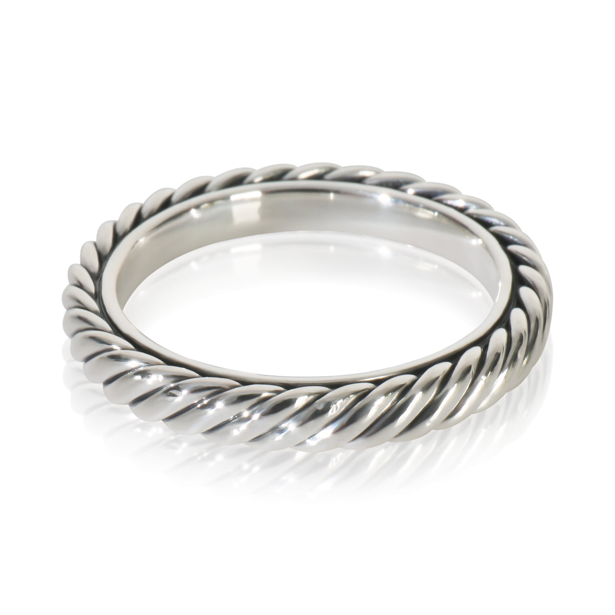 Sterling Silver  Cable Ring