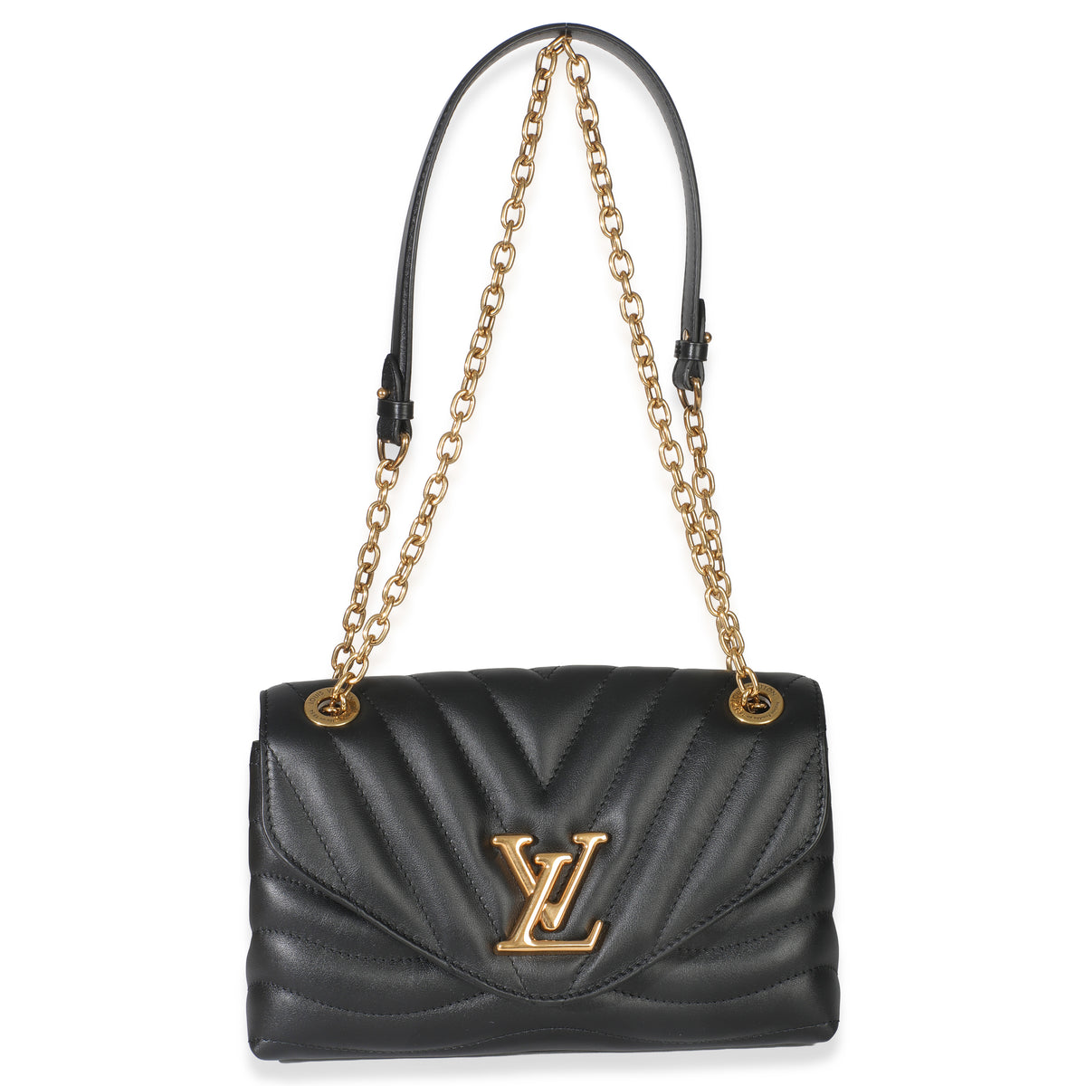 Black Calfskin New Wave Chain MM