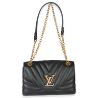 Black Calfskin New Wave Chain MM