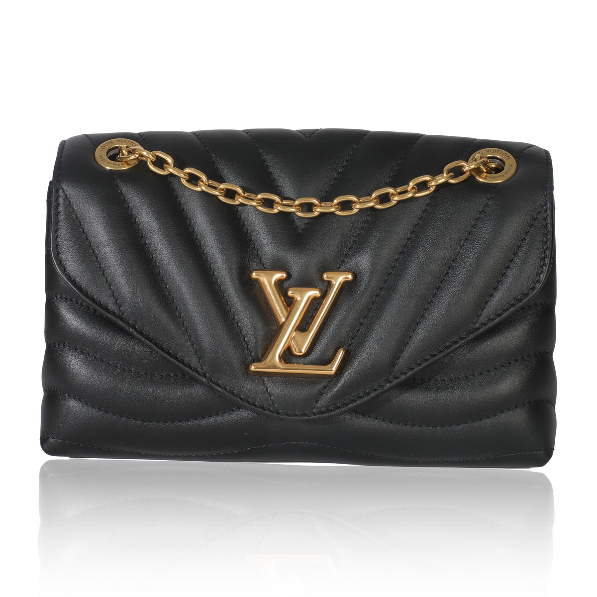 Black Calfskin New Wave Chain MM