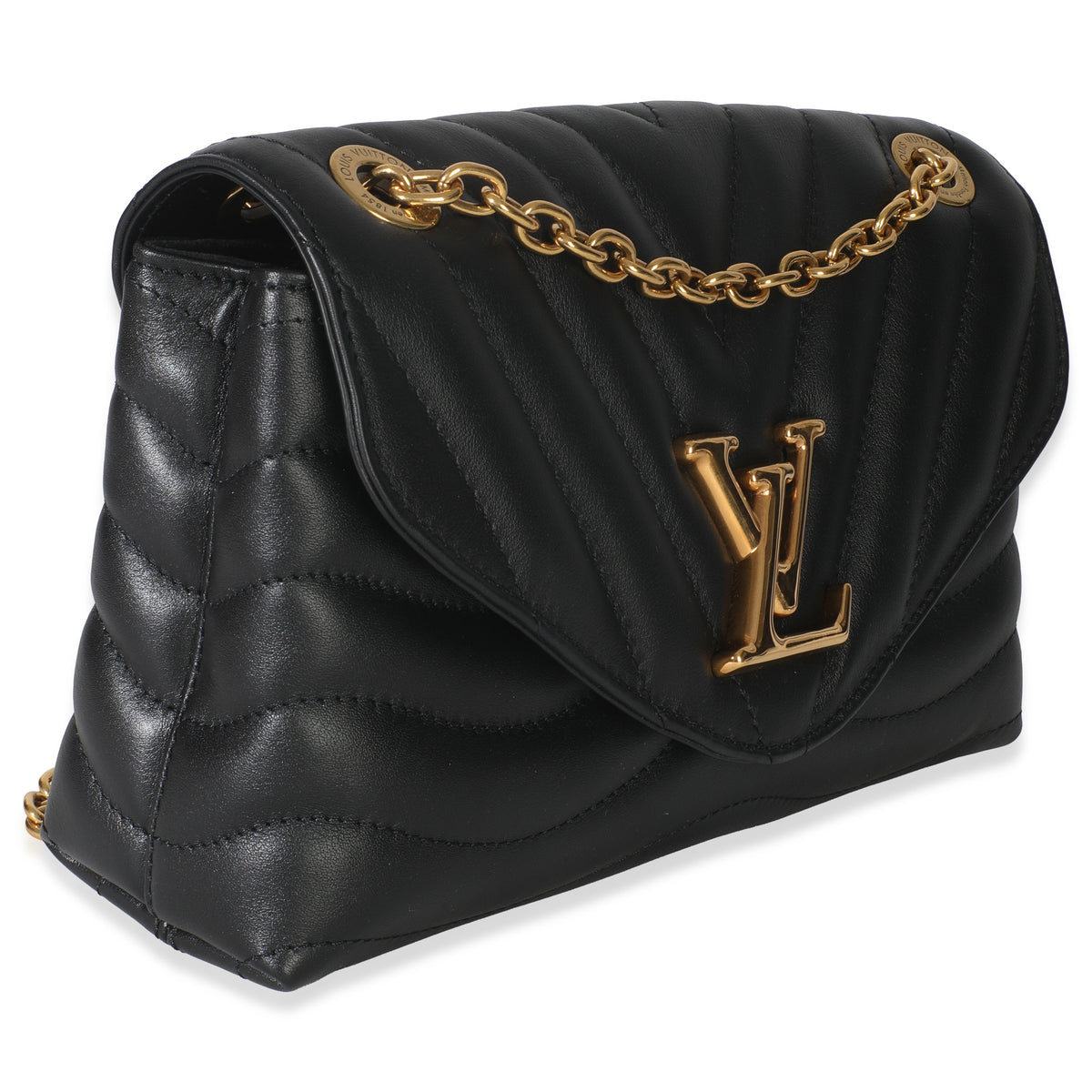 Black Calfskin New Wave Chain MM