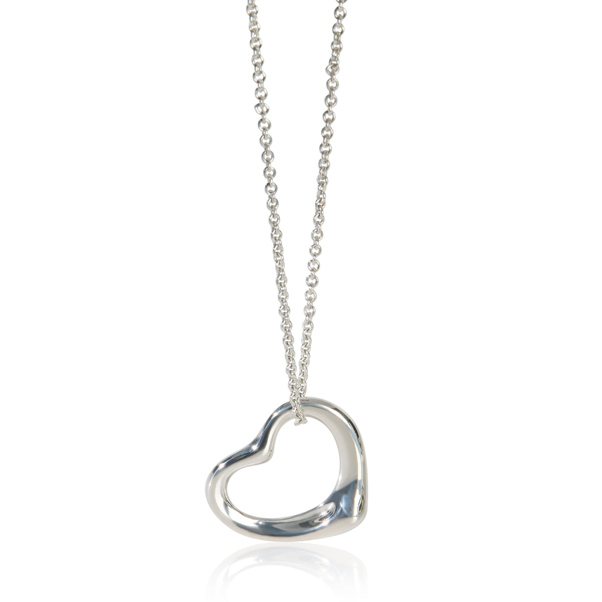 Sterling Silver  Elsa Peretti Open Heart Pendant