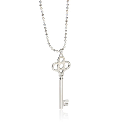 Sterling Silver  Crown Key Pendant