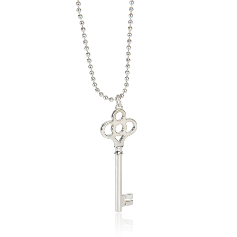 Sterling Silver  Crown Key Pendant