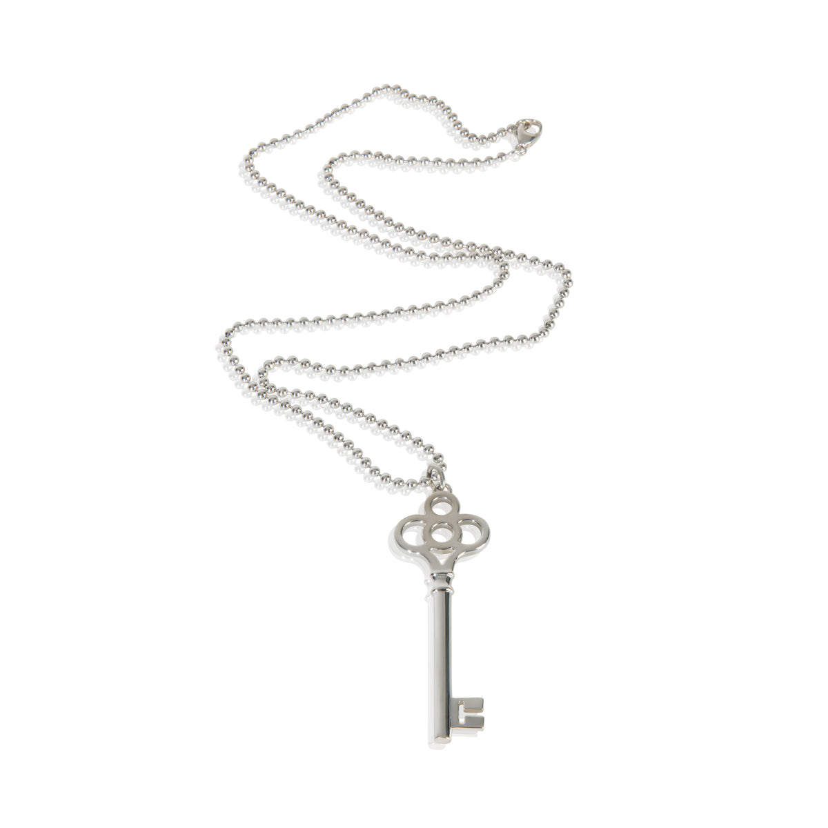 Sterling Silver  Crown Key Pendant