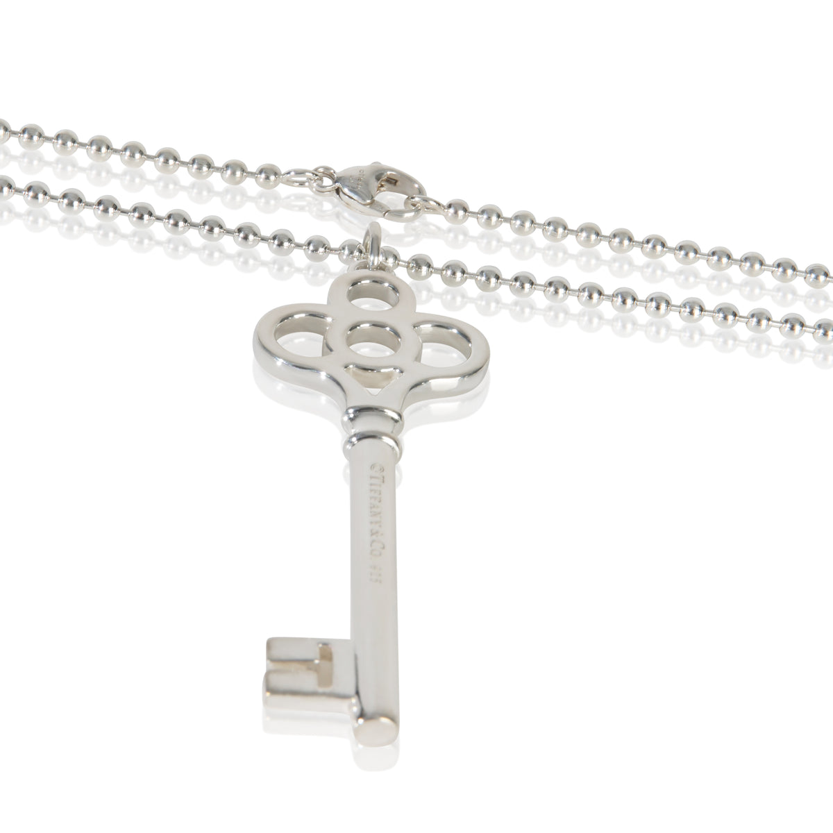 Sterling Silver  Crown Key Pendant