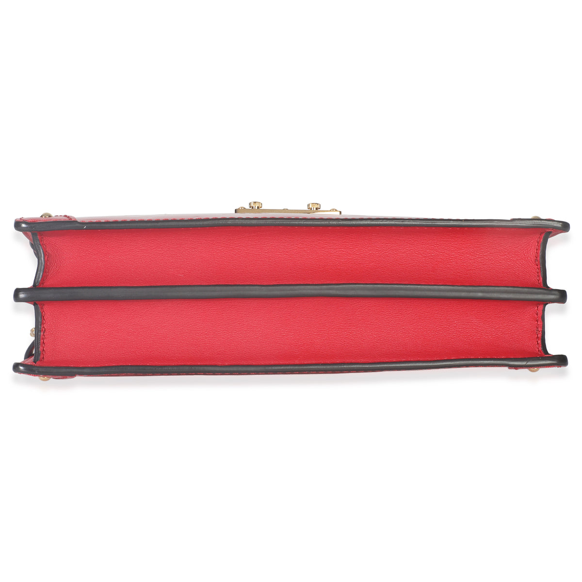 Louis Vuitton Cherry Monogram Vernis Trunk Clutch Bag Handbag stamp