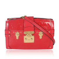 Cherry Monogram Vernis Trunk Clutch Bag