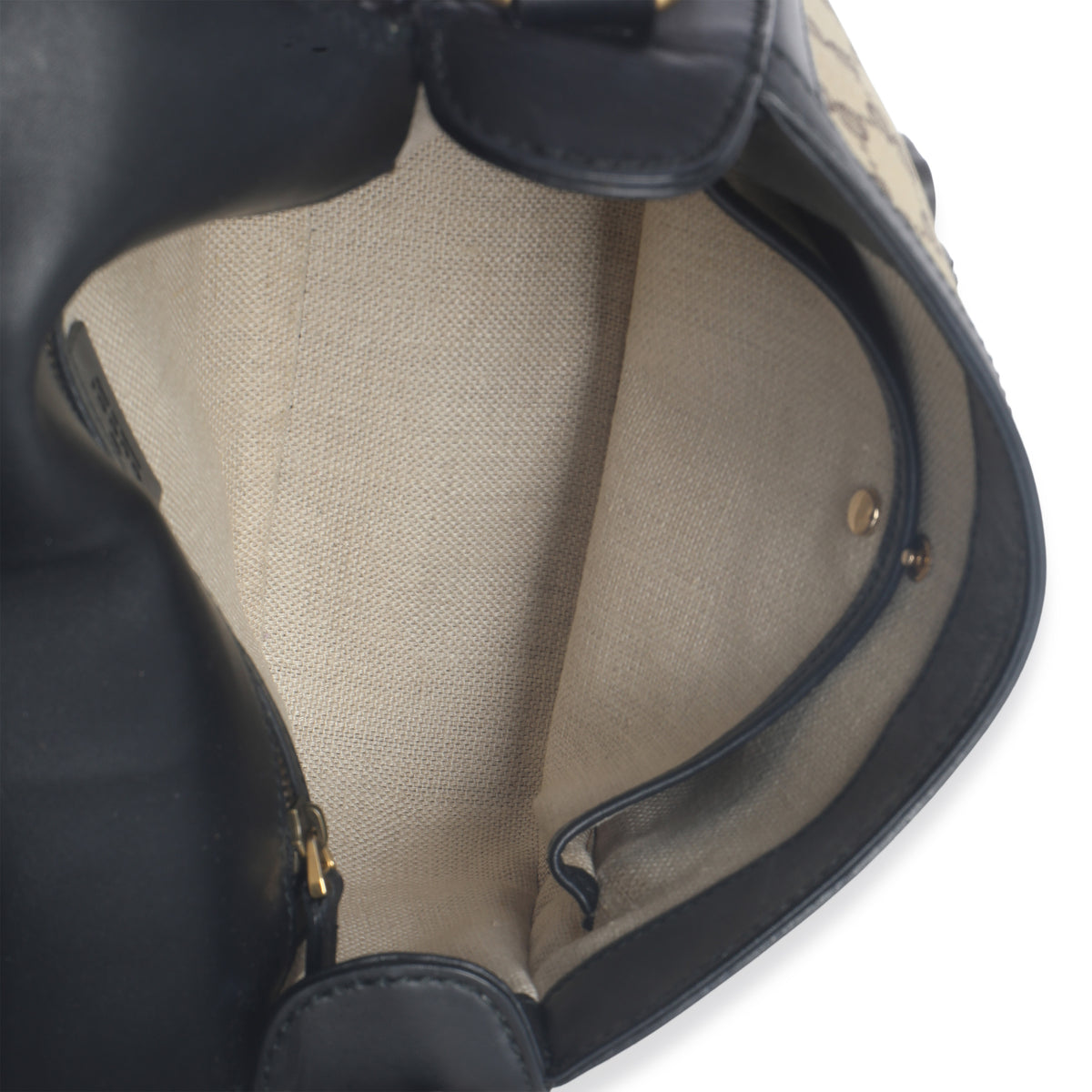 Black Beige GG Canvas Medium Lady Web Shoulder Bag