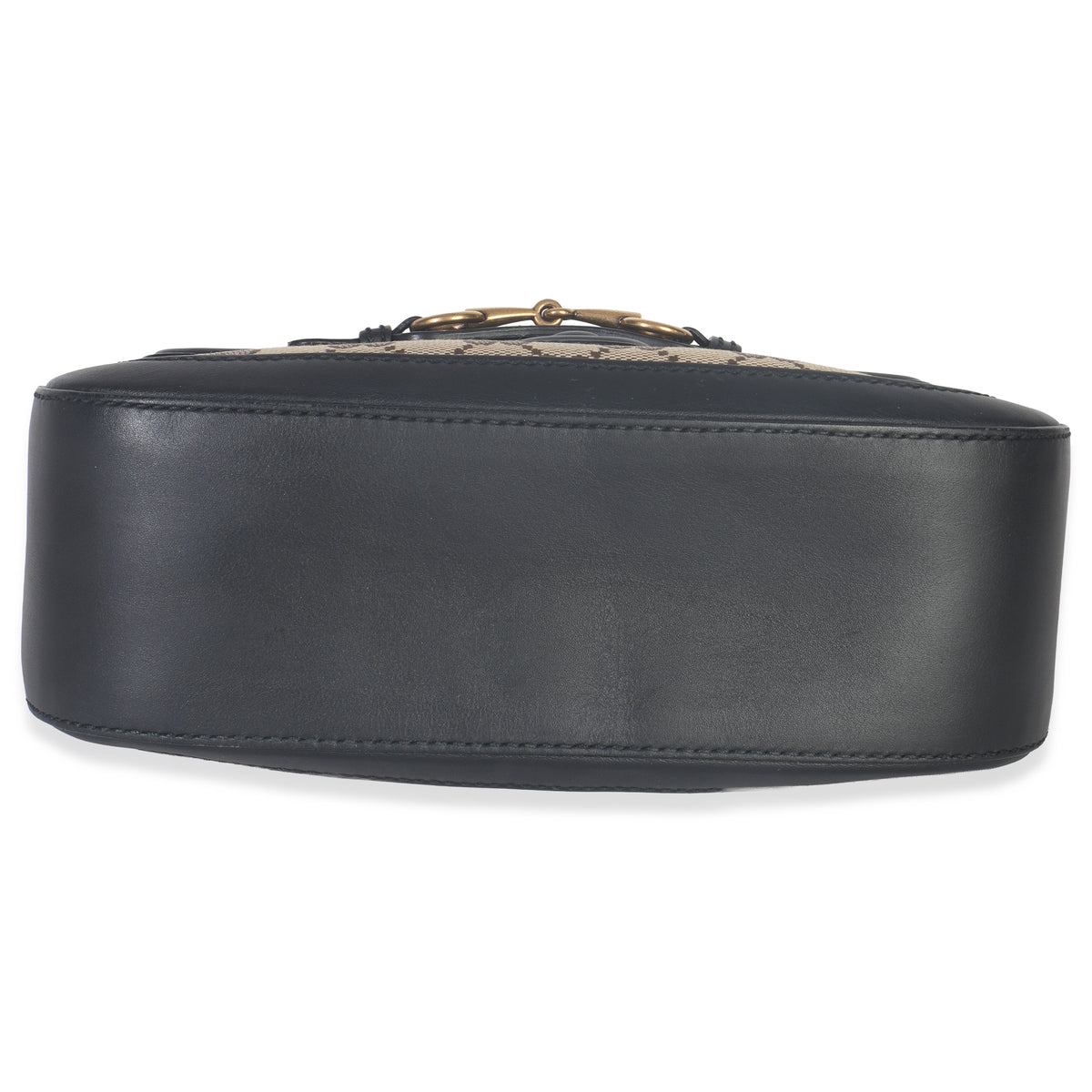 Black Beige GG Canvas Medium Lady Web Shoulder Bag