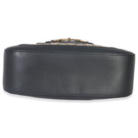 Black Beige GG Canvas Medium Lady Web Shoulder Bag