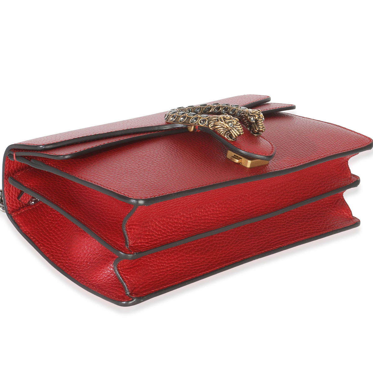 Gucci Red Dollar Calfskin Small Dionysus Chain Bag Handbag clasp