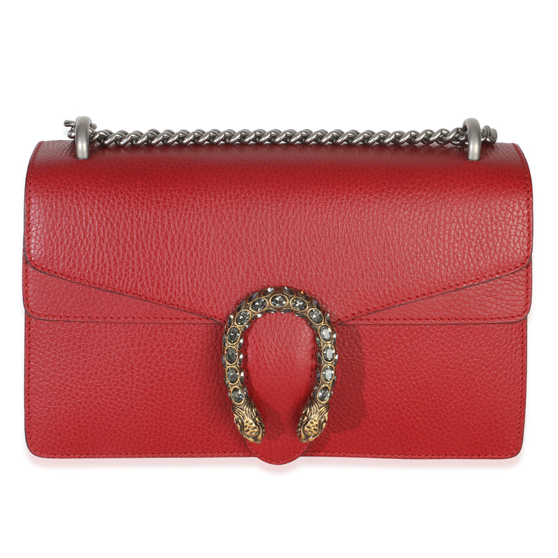 Gucci Red Dollar Calfskin Small Dionysus Chain Bag Handbag fv