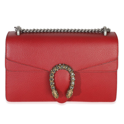 Red Dollar Calfskin Small Dionysus Chain Bag