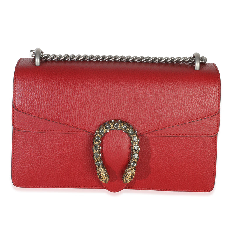 Red Dollar Calfskin Small Dionysus Chain Bag