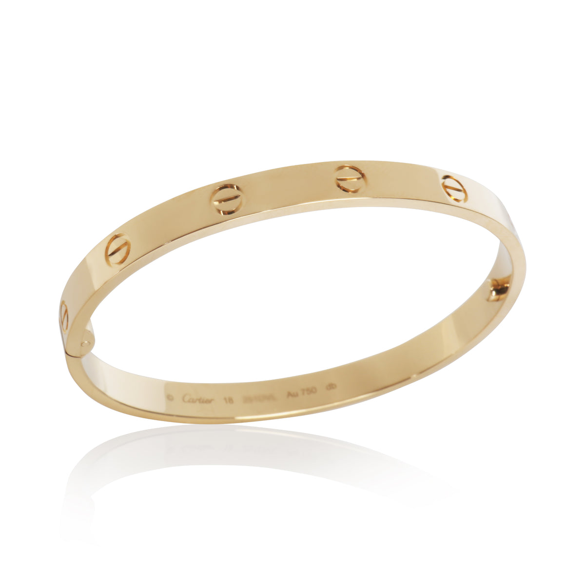 Yellow Gold  Single Screw Love Bracelet