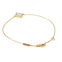 Yellow Gold Mother Of Pearl Sweet Alhambra Bracelet
