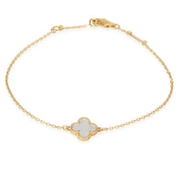 Yellow Gold Mother Of Pearl Sweet Alhambra Bracelet