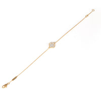 Yellow Gold Mother Of Pearl Sweet Alhambra Bracelet