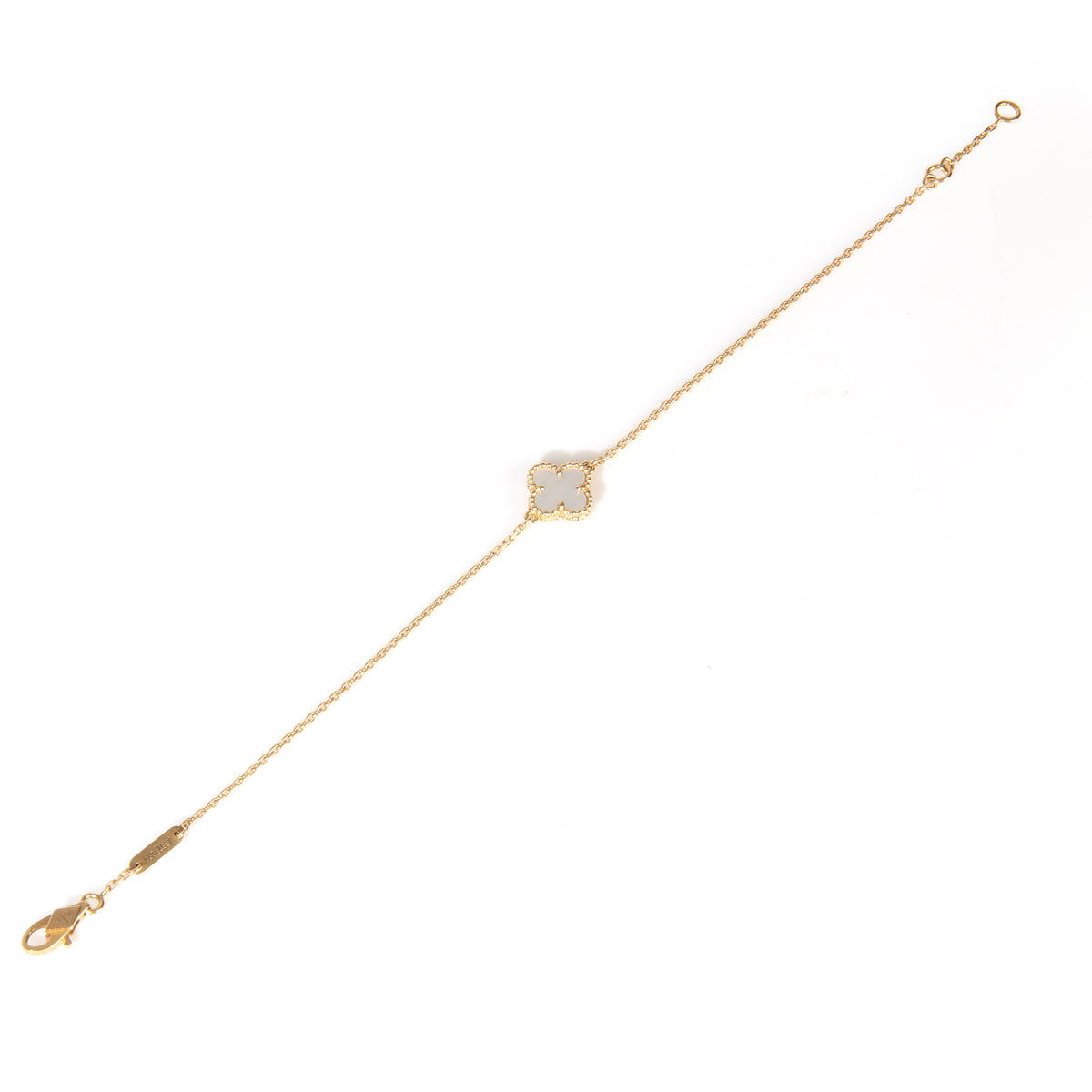Yellow Gold Mother Of Pearl Sweet Alhambra Bracelet