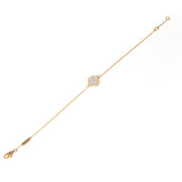 Yellow Gold Mother Of Pearl Sweet Alhambra Bracelet